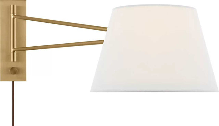 Hale One Light Wall Sconce in Estate Brass Visual Comfort Studio Canada