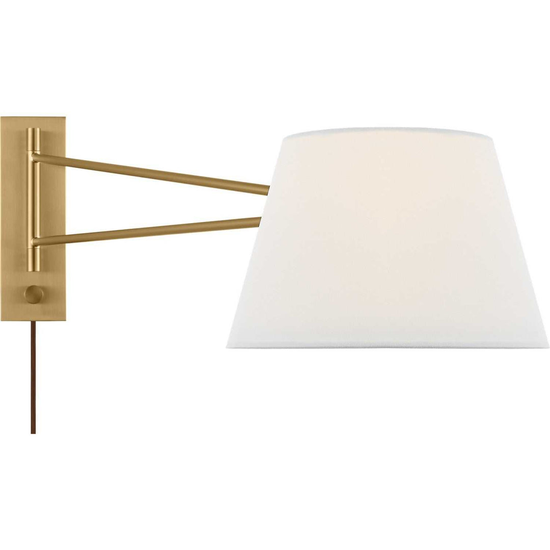 Hale One Light Wall Sconce in Estate Brass Visual Comfort Studio Canada