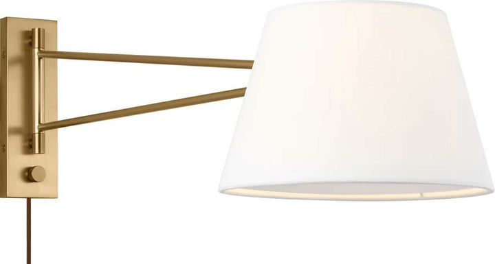 Hale One Light Wall Sconce in Estate Brass Visual Comfort Studio Canada
