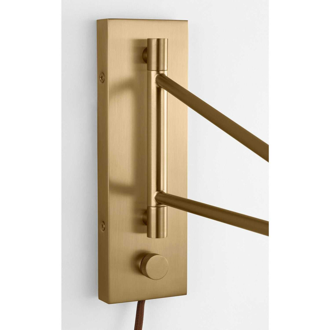 Hale One Light Wall Sconce in Estate Brass Visual Comfort Studio Canada
