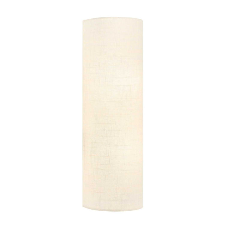 Textile Two Light Wall Sconce in Cream Linen Fabric Justice Designs