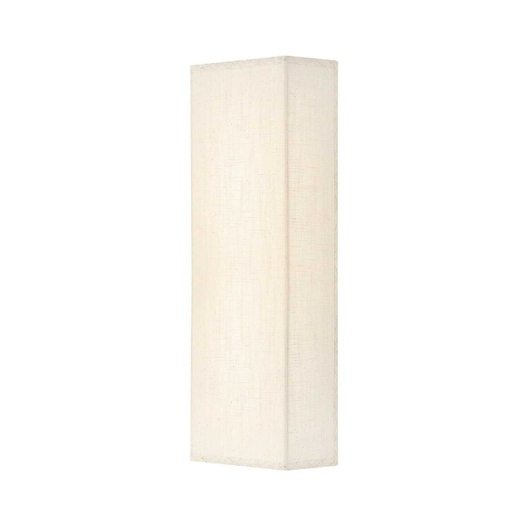 Textile LED Wall Sconce in Cream Linen Fabric Justice Designs