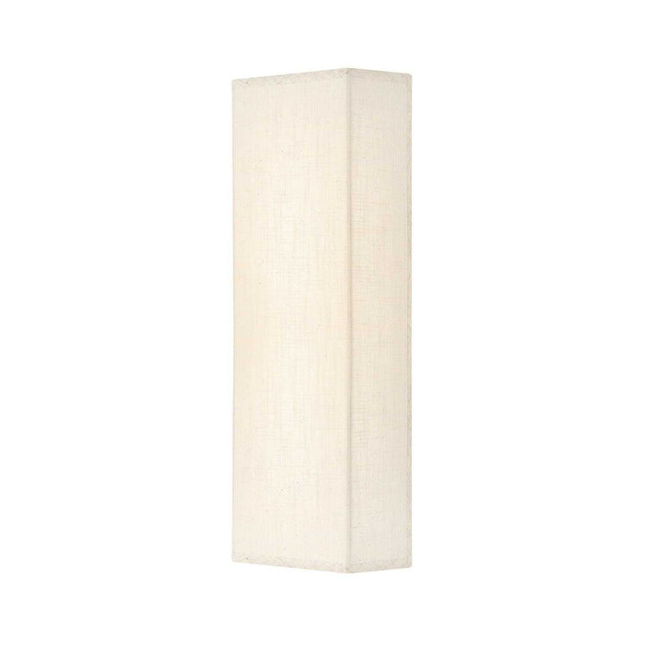 Textile LED Wall Sconce in Cream Linen Fabric Justice Designs