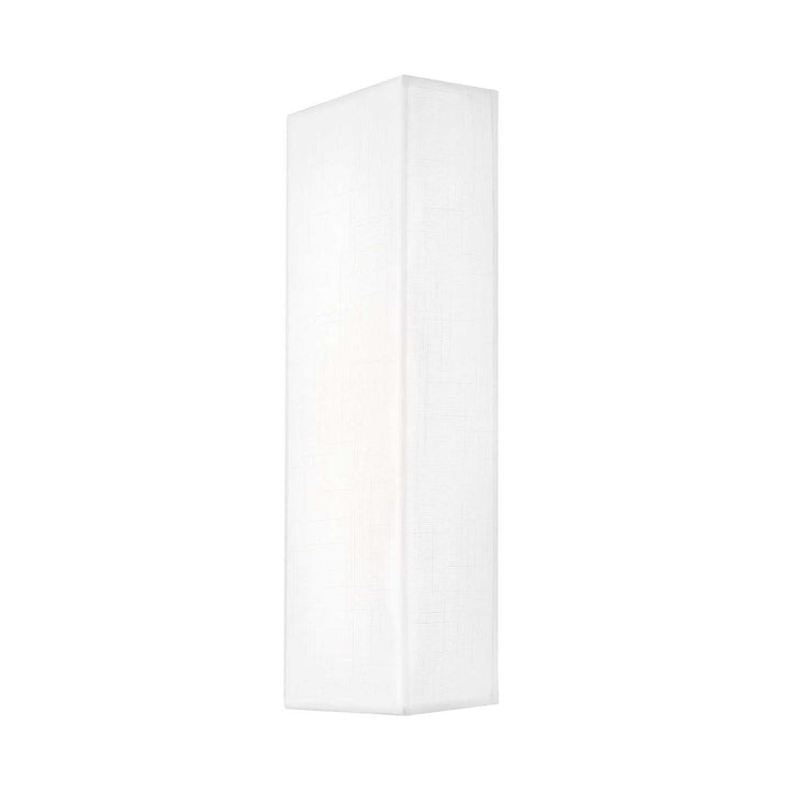 Textile LED Wall Sconce in Cream Linen Fabric Justice Designs