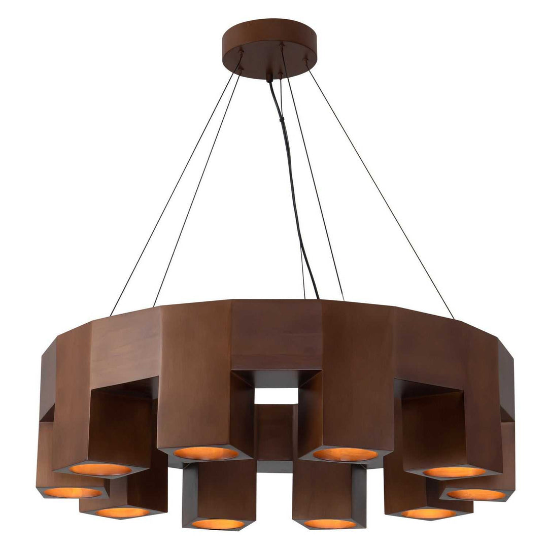Bosco LED Chandelier in Walnut Kuzco Canada