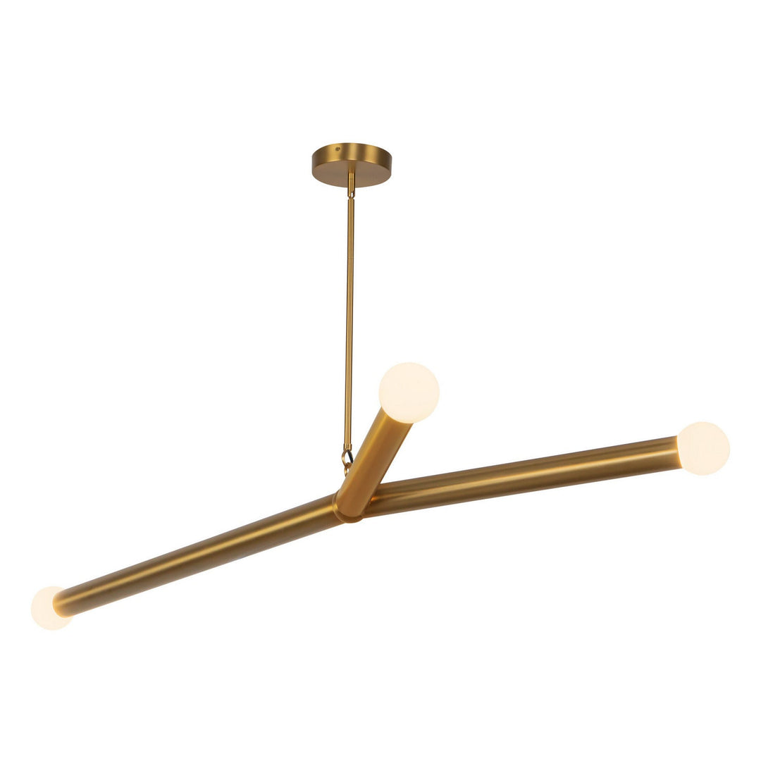 Calla LED Chandelier in Brushed Gold Kuzco Canada