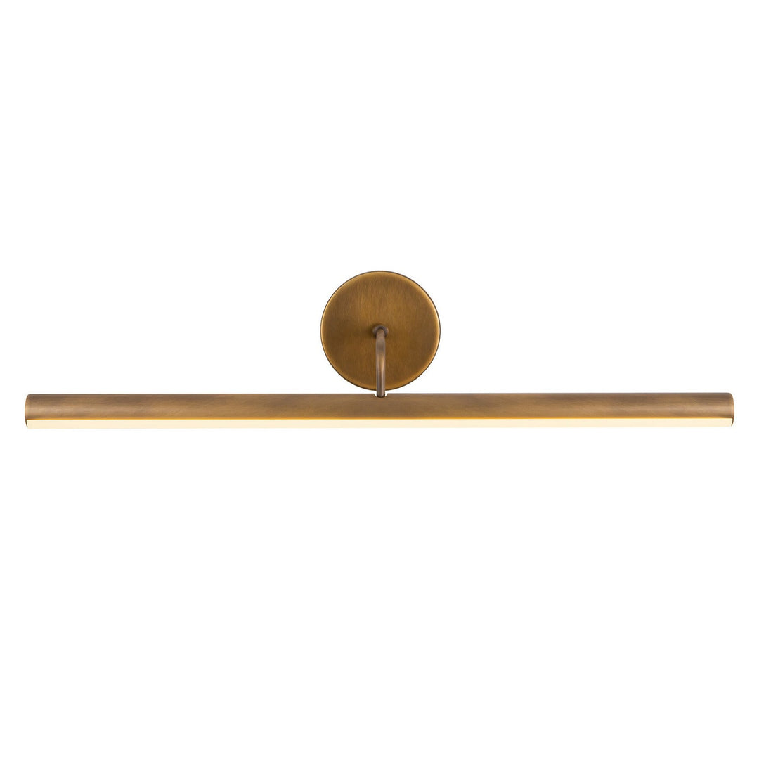 Slender LED Wall/Picture Light in Vintage Brass Kuzco Canada