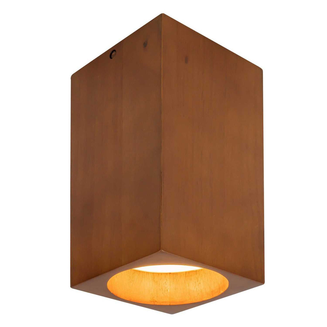 Bosco LED Flush Mount in Natural Oak Kuzco Canada