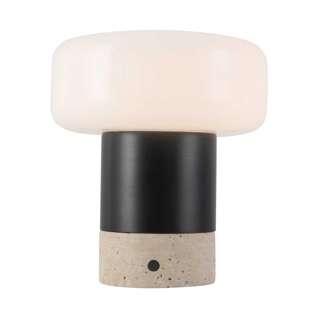 Niko LED Table Lamp in Urban Bronze/Matte Opal Glass Alora Canada