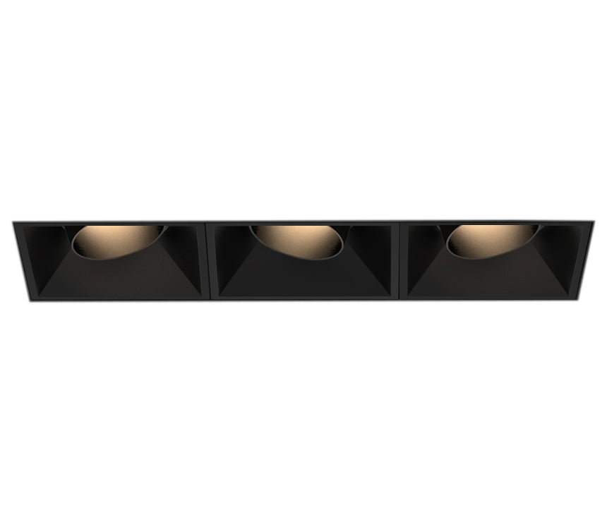 Bravo LED Recessed Multiple in Black Eurofase Canada