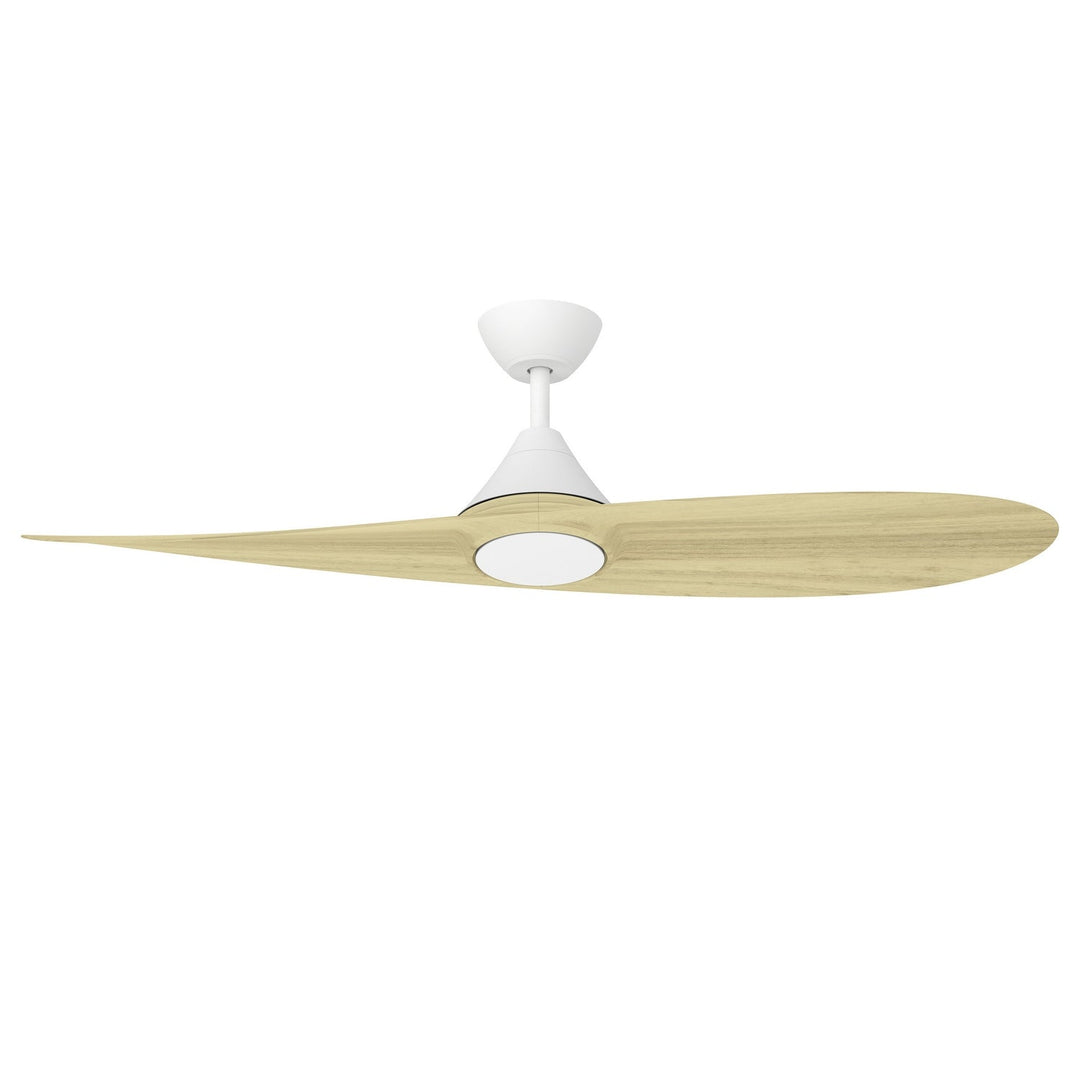 Surf 56" Ceiling Fan in Matte White / White Oak Maxim