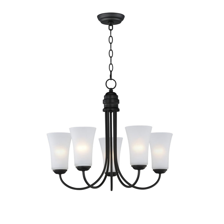 Maxim - 10045FTBK - Five Light Chandelier - Logan - Black