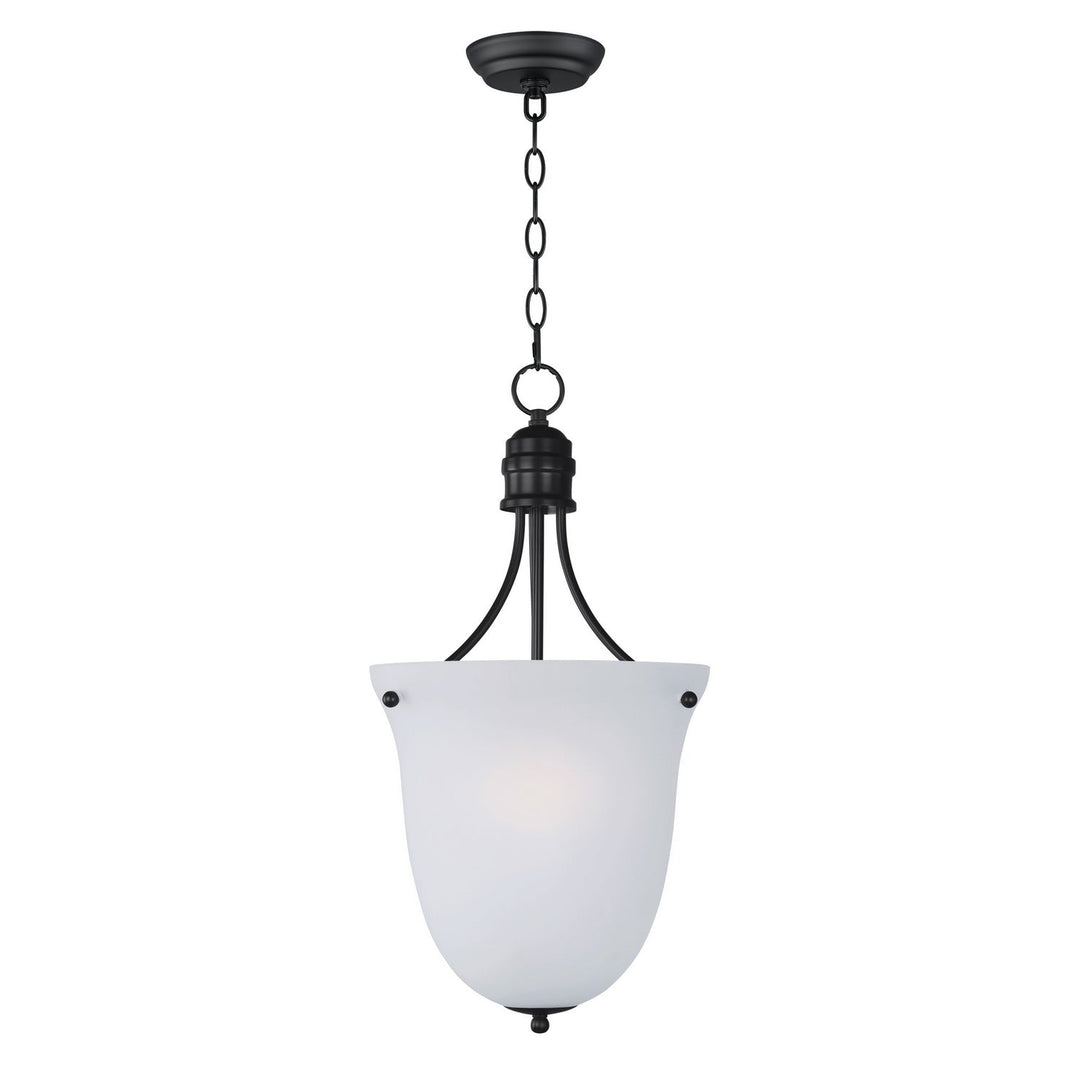 Maxim - 10048FTBK - Three Light Foyer Pendant - Logan - Black