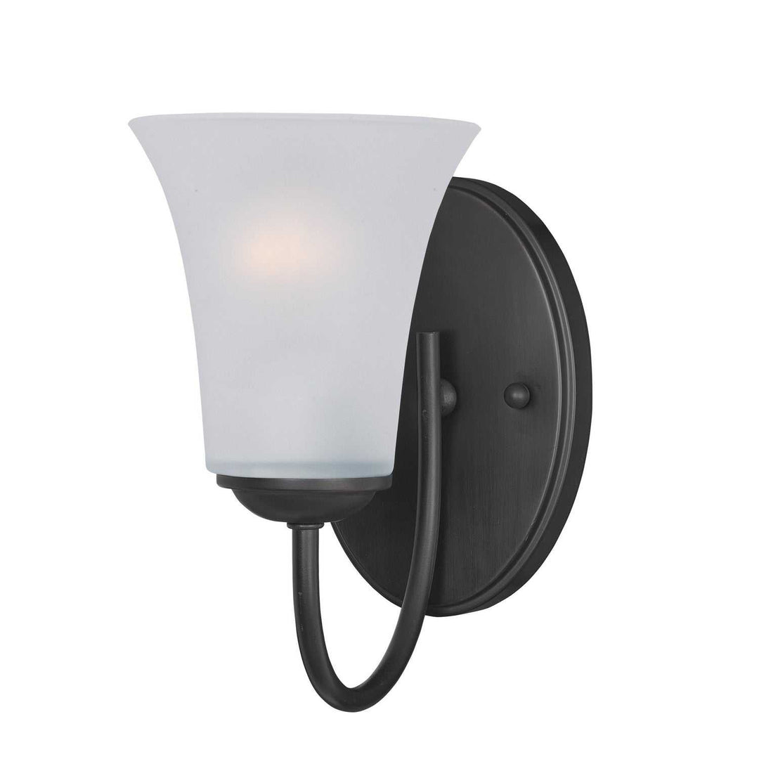 Maxim - 10051FTBK - One Light Wall Sconce - Logan - Black