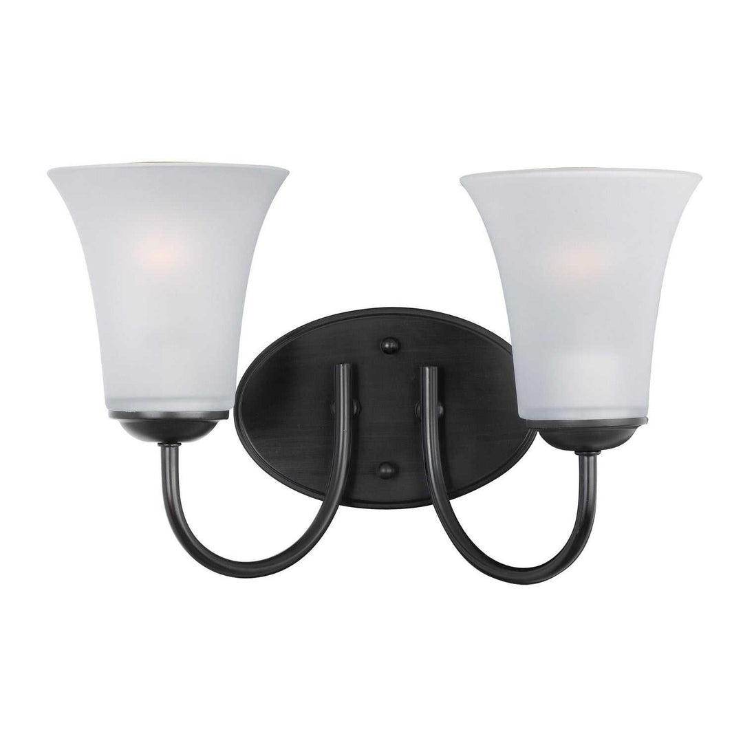 Maxim - 10052FTBK - Two Light Bath Vanity - Logan - Black