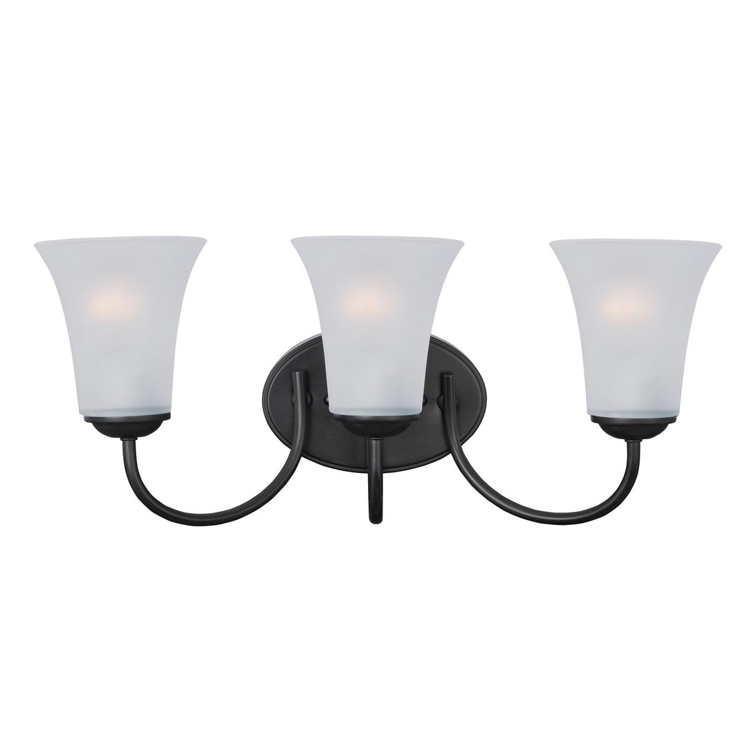 Maxim - 10053FTBK - Three Light Bath Vanity - Logan - Black