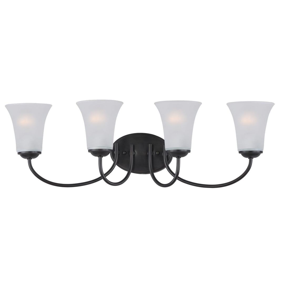 Maxim - 10054FTBK - Four Light Bath Vanity - Logan - Black