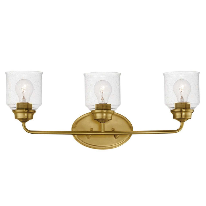 Maxim - 12263CDNAB - Three Light Bath Vanity - Acadia - Natural Aged Brass