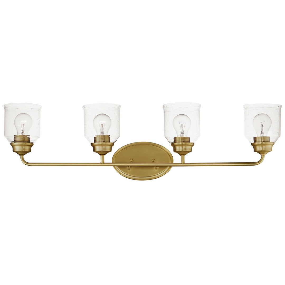 Maxim - 12264CDNAB - Four Light Bath Vanity - Acadia - Natural Aged Brass