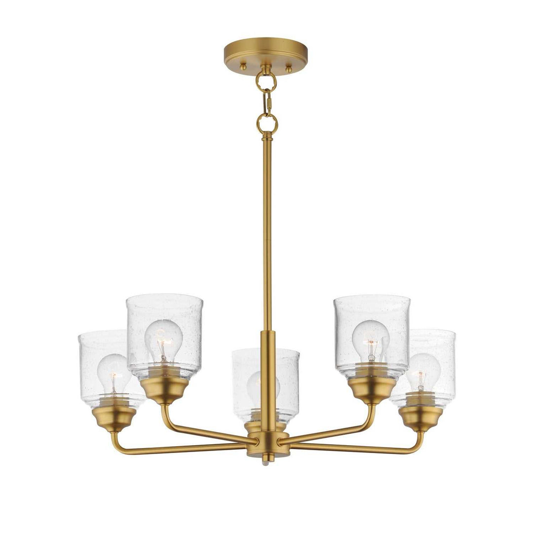Maxim - 12266CDNAB - Five Light Chandelier - Acadia - Natural Aged Brass