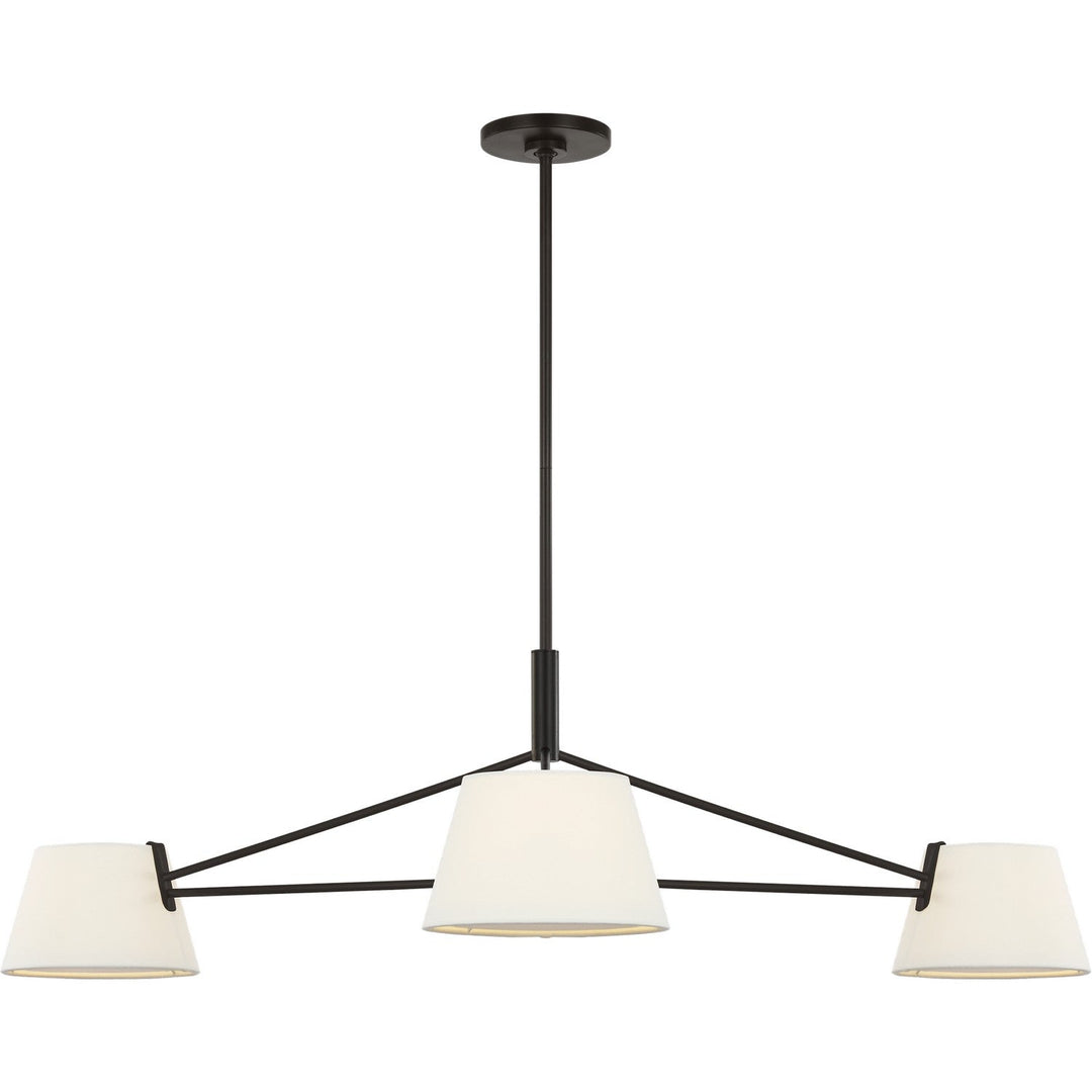 Hale Three Light Chandelier in Aged Iron Visual Comfort Studio Canada
