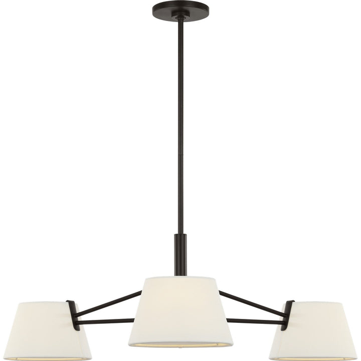 Hale Three Light Chandelier in Aged Iron Visual Comfort Studio Canada