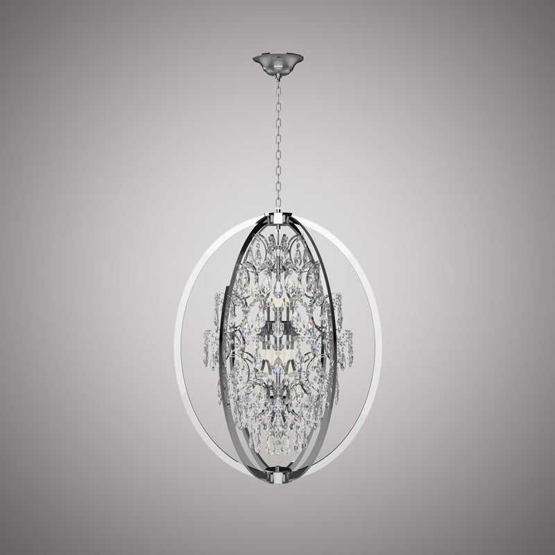 Bella Eight Light Chandelier in Polished Chrome Vinci Lighting