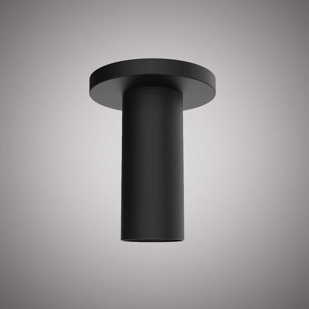 Sleek One Light Flush Mount in Matte Black Vinci Lighting