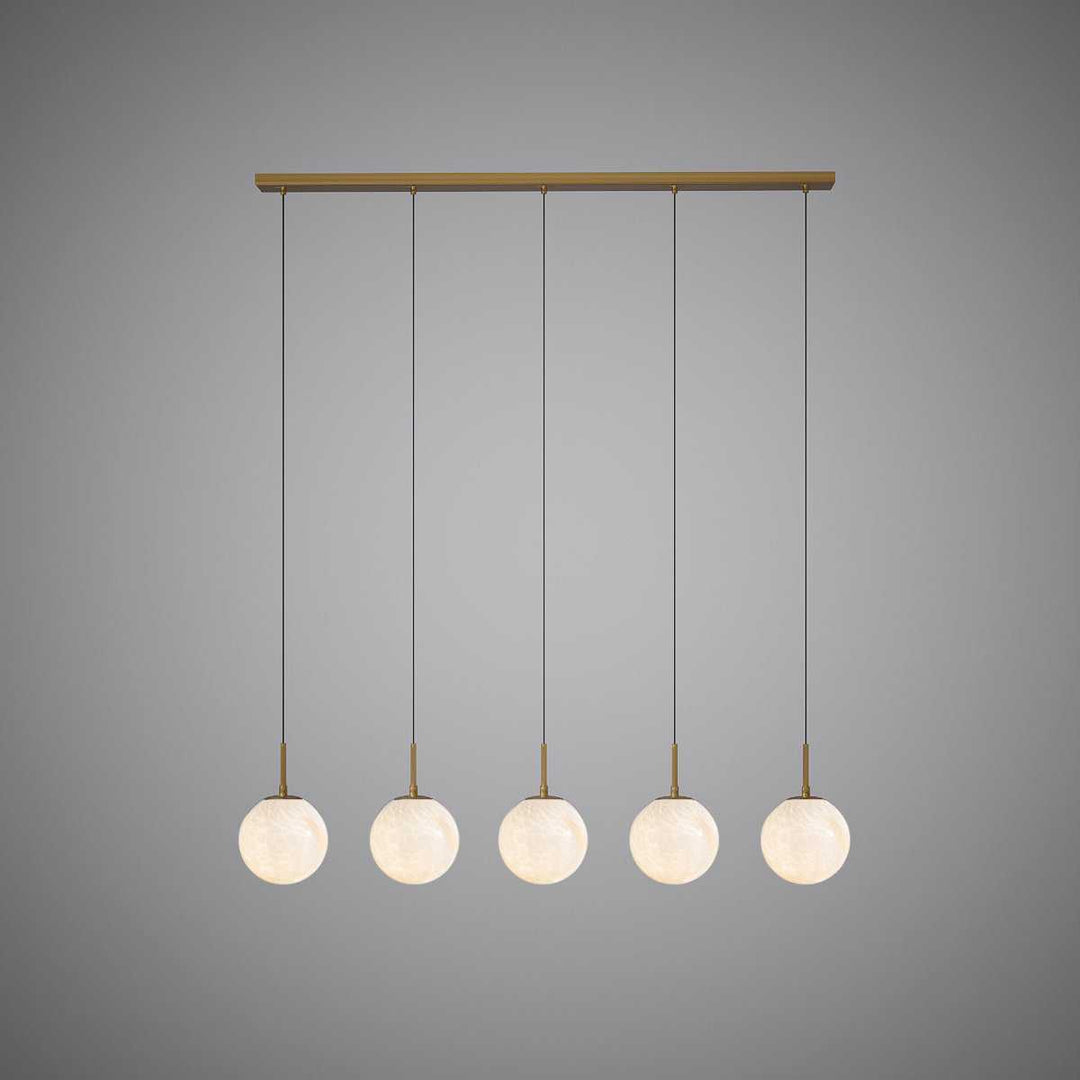 Five Light Lantern in Aged Brass Vinci Lighting