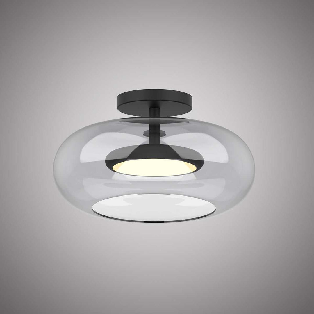 Sharla LED Flush Mount in Matte Black Vinci Lighting