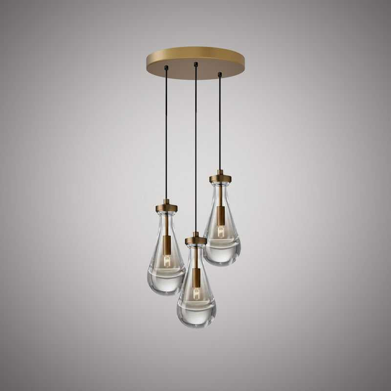 Vinci Lighting - C88803-AB - Three Light Chandelier - Loft - Aged Brass