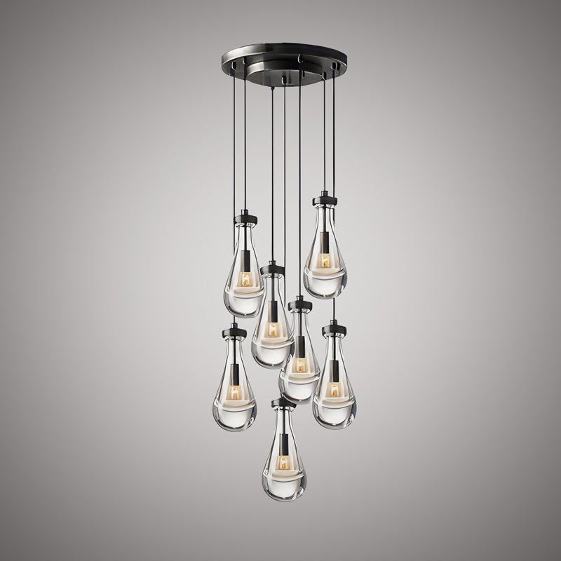 Vinci Lighting - C88807-BK - Seven Light Chandelier - Loft - Matte Black