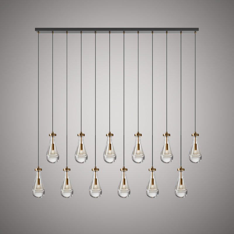 Vinci Lighting - C88812-L-AB/BK - 12 Light Chandelier - Loft - Aged Brass/Matte Black