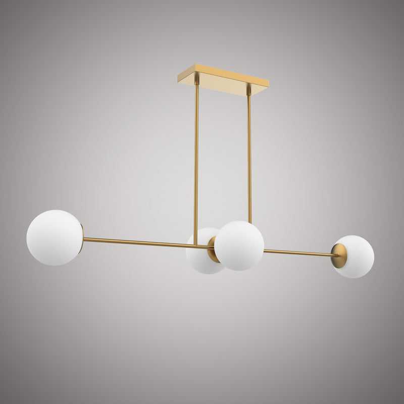 Bloom Four Light Chandelier in Aged Brass Vinci Lighting