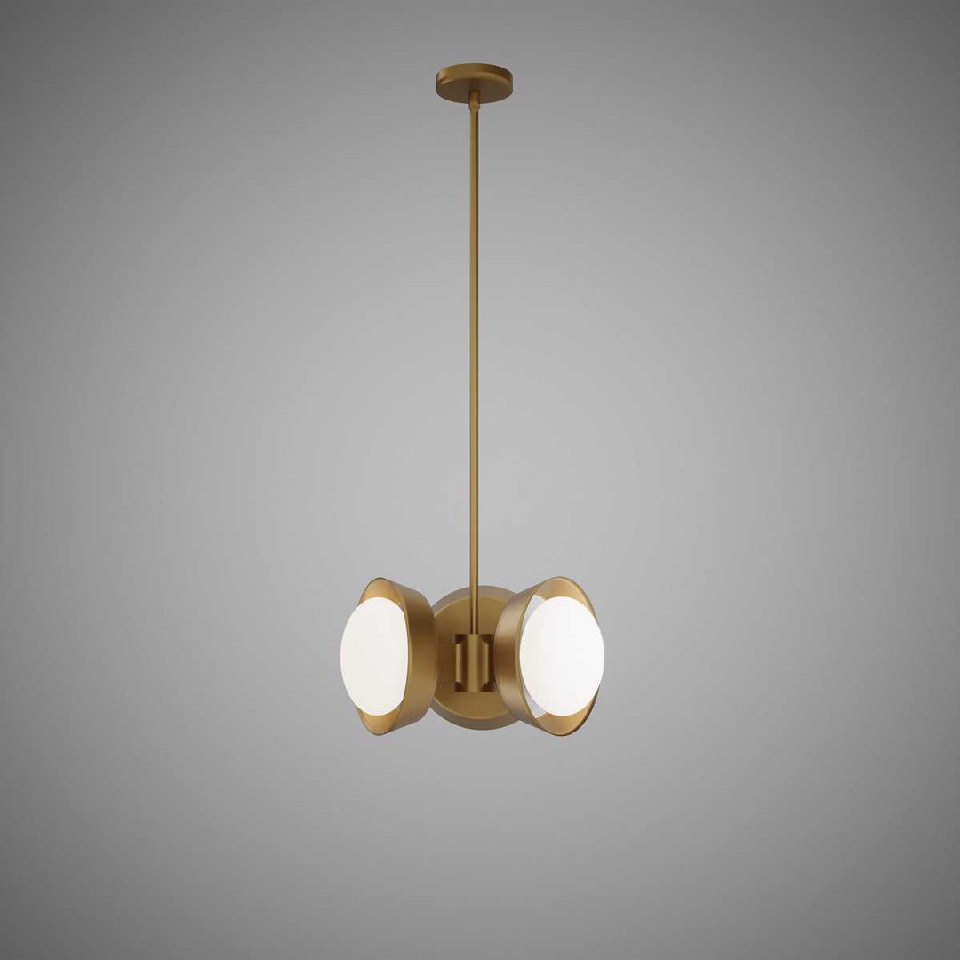 Modern Luxury Three Light Lantern in Aged Brass Vinci Lighting