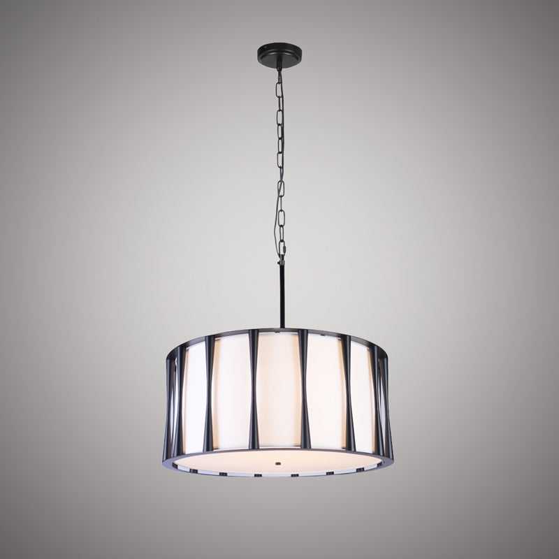 Clarity Four Light Chandelier in Matte Black Vinci Lighting