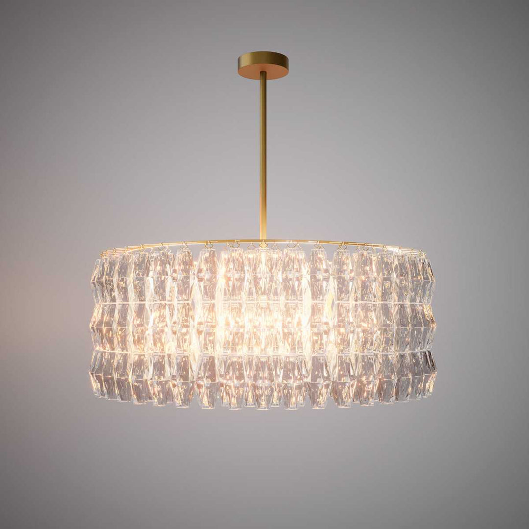 Modern Luxury 34 Light Lantern in Aged Brass Vinci Lighting