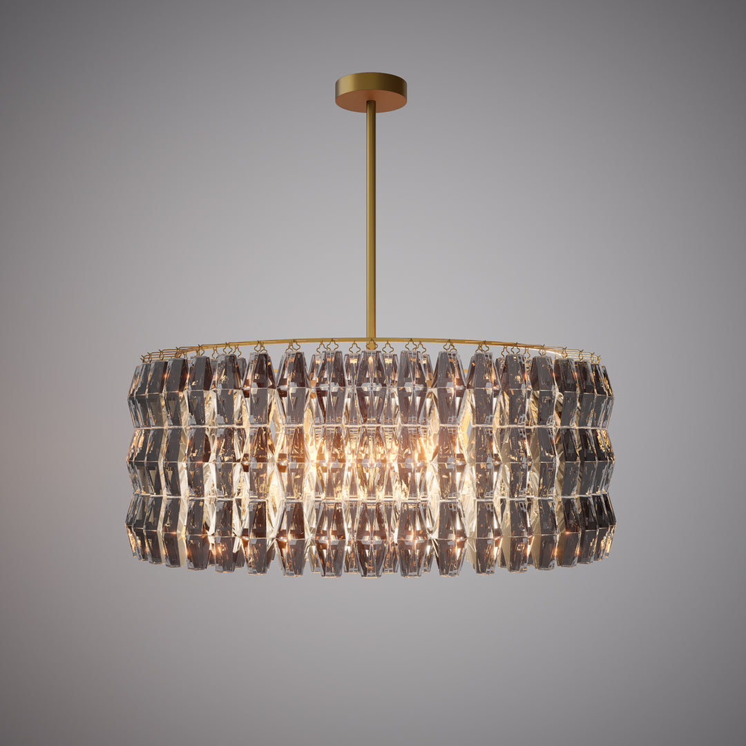Vinci Lighting - CP96346-R-SMK - 34 Light Lantern - Modern Luxury - Aged Brass