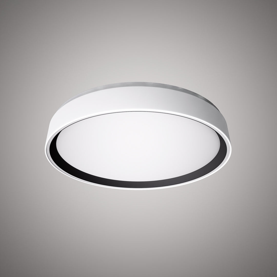Vinci Lighting - FM1230-15WHBK - LED Flush Mount - Halo - White /Black