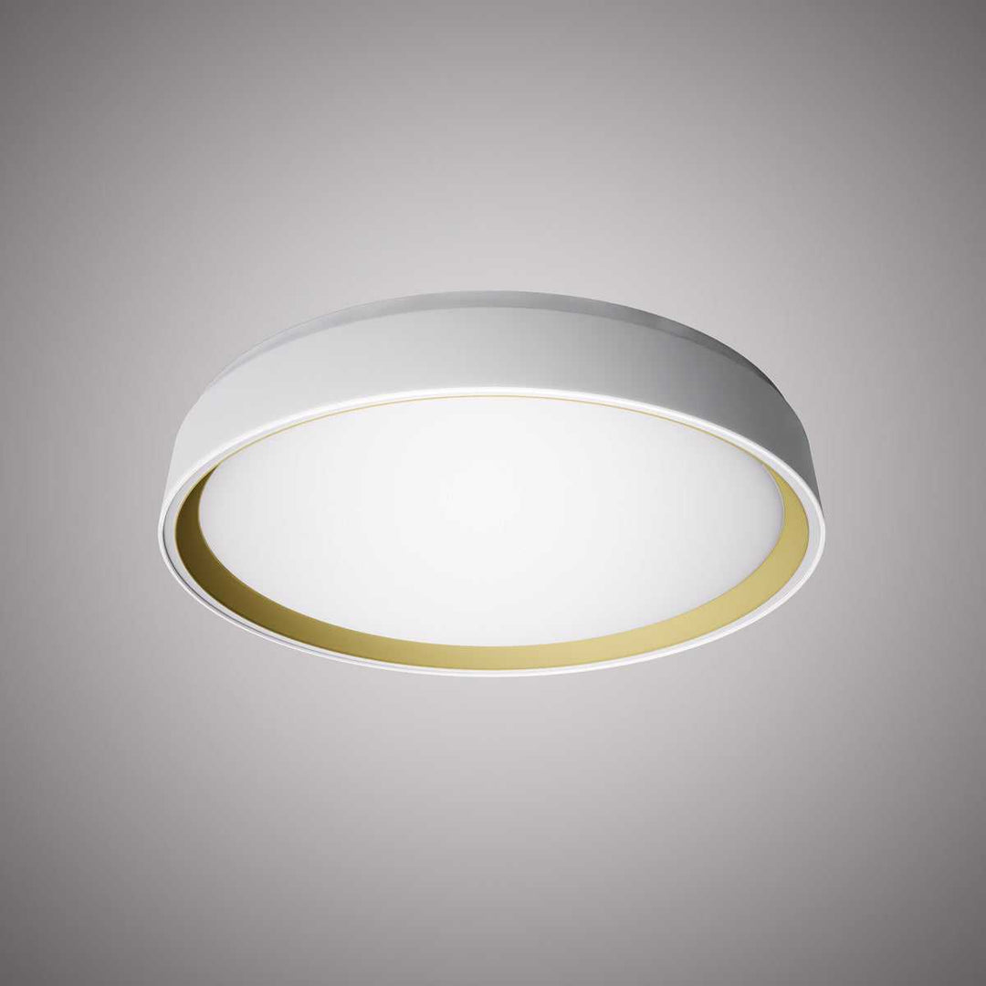 Halo LED Flush Mount in White /Gold Vinci Lighting