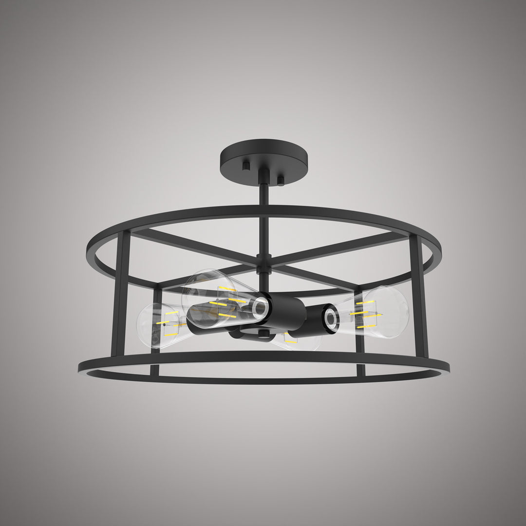 Vinci Lighting - FM5420BK - Four Light Lantern - Matte Black