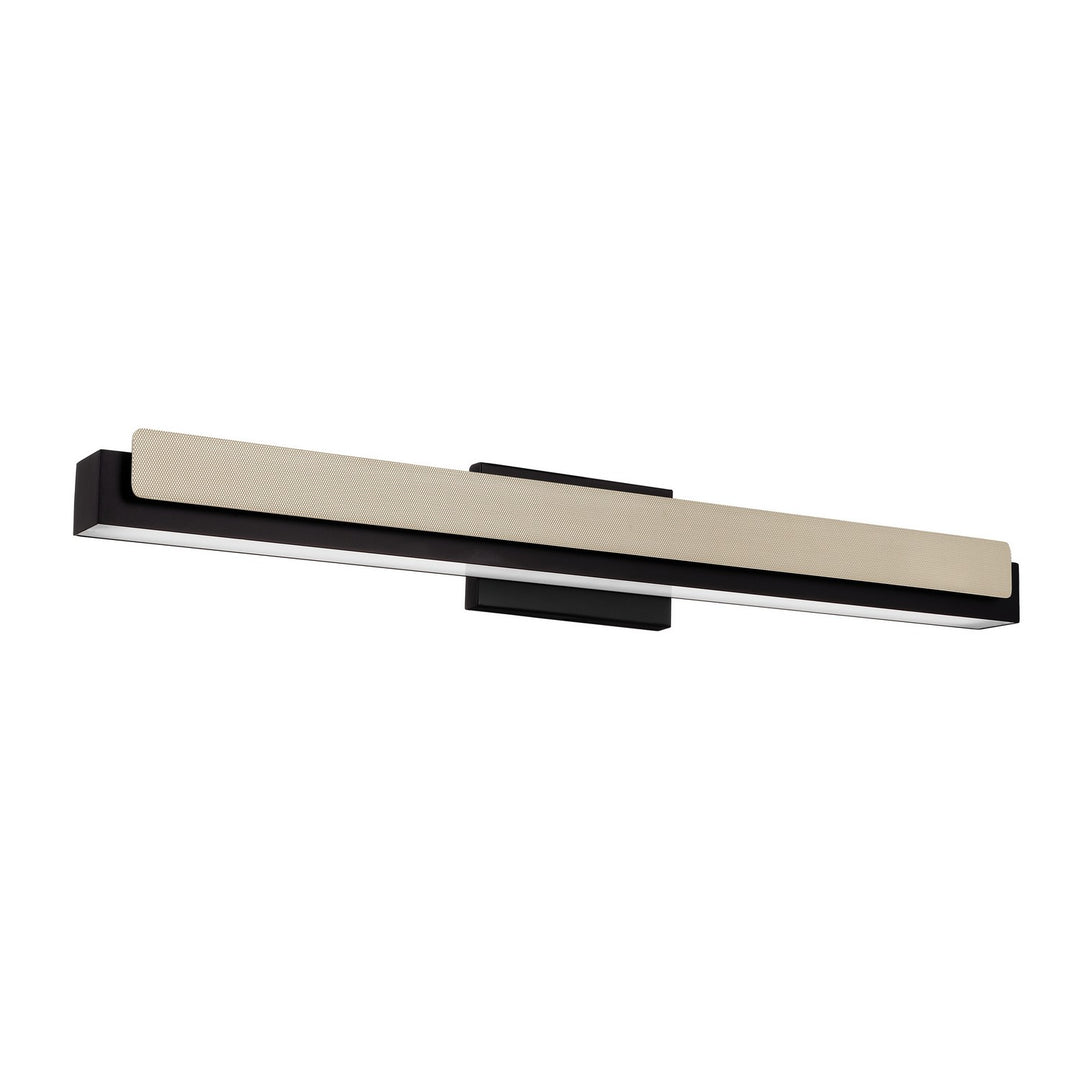 Thesis Canada - 208106A - LED Vanity Light - Grazia - Matte Black, Satin Nickel