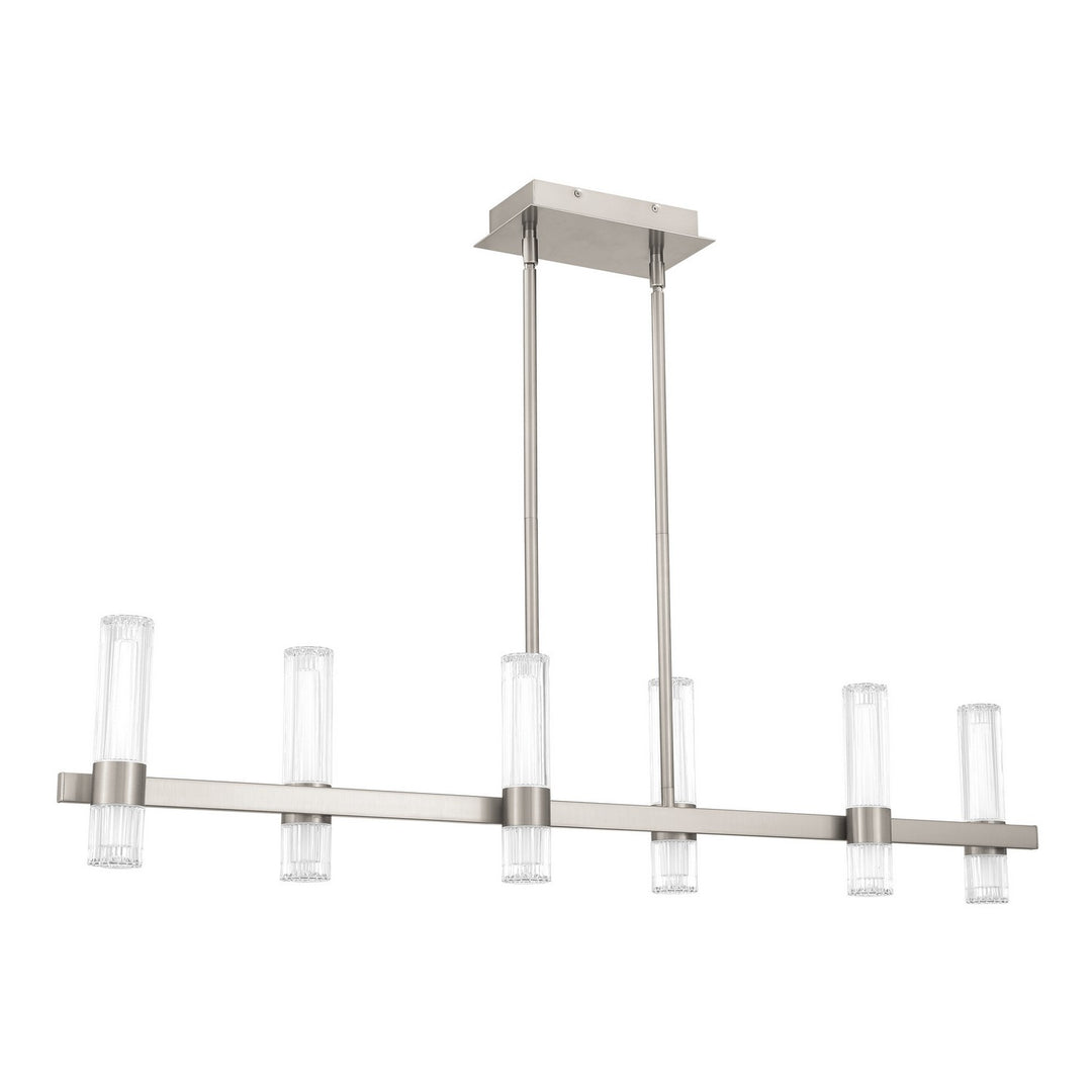 Thesis Canada - 208112A - LED Linear Chandelier - Ristretto - Brushed Nickel