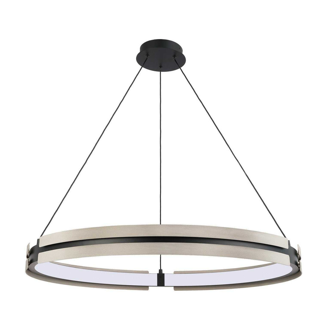 Thesis Canada - 208099A - LED Chandelier - Grazia - Matte Black, Satin Nickel