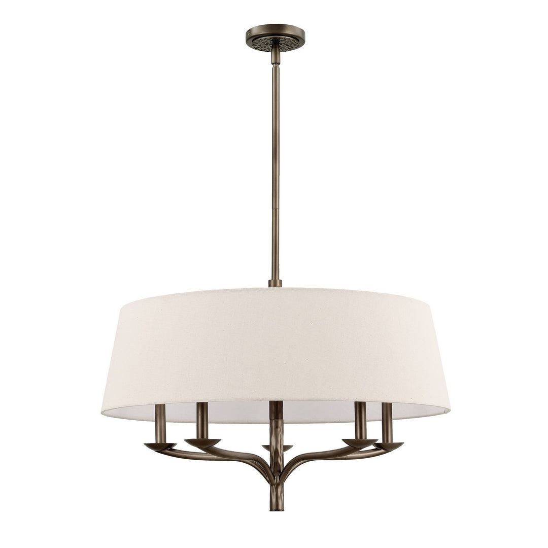 Thesis Canada - 208117A - Five Light Pendant - Bethany - Forged Bronze