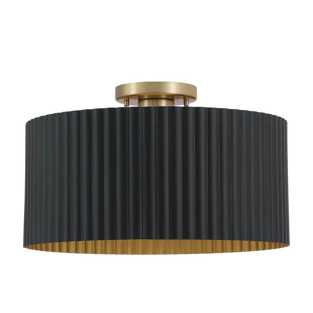 Thesis Canada - 208121A - One Light Semi-Flush Mount - Leilani - Brushed Gold