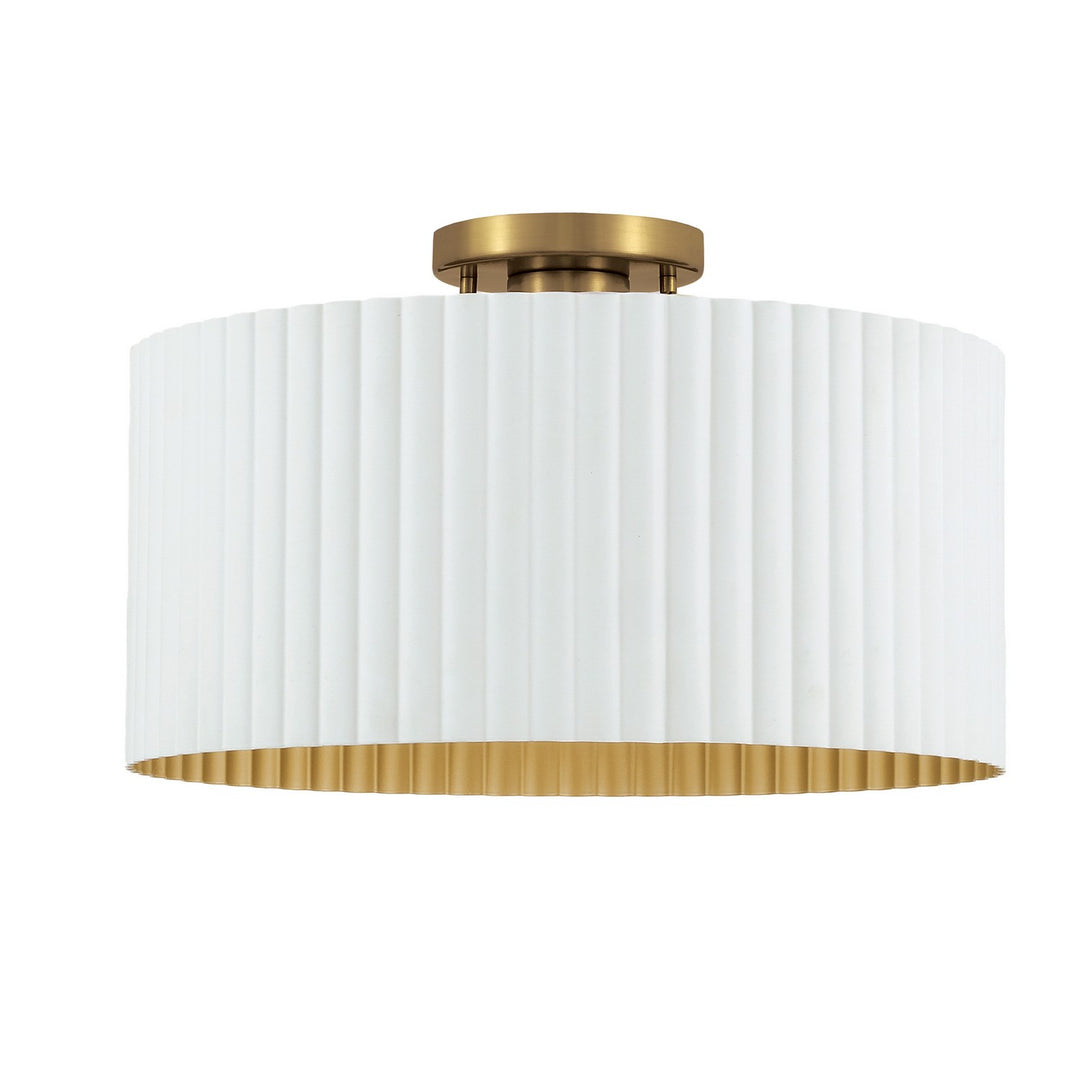Thesis Canada - 208122A - One Light Semi-Flush Mount - Leilani - Brushed Gold