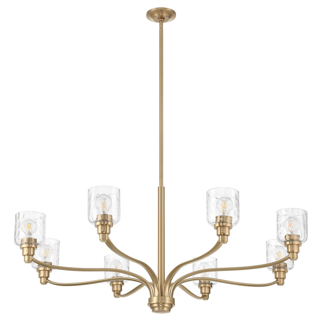 Thesis Canada - 208185A - Eight Light Chandelier - Laurent - Champagne Gold