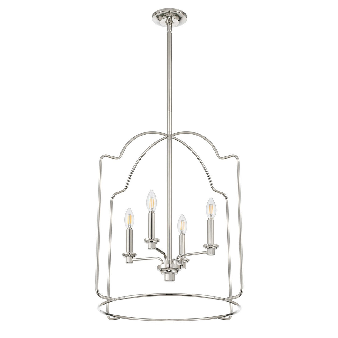 Thesis Canada - 208193A - Four Light Pendant - Gwyneth - Polished Nickel