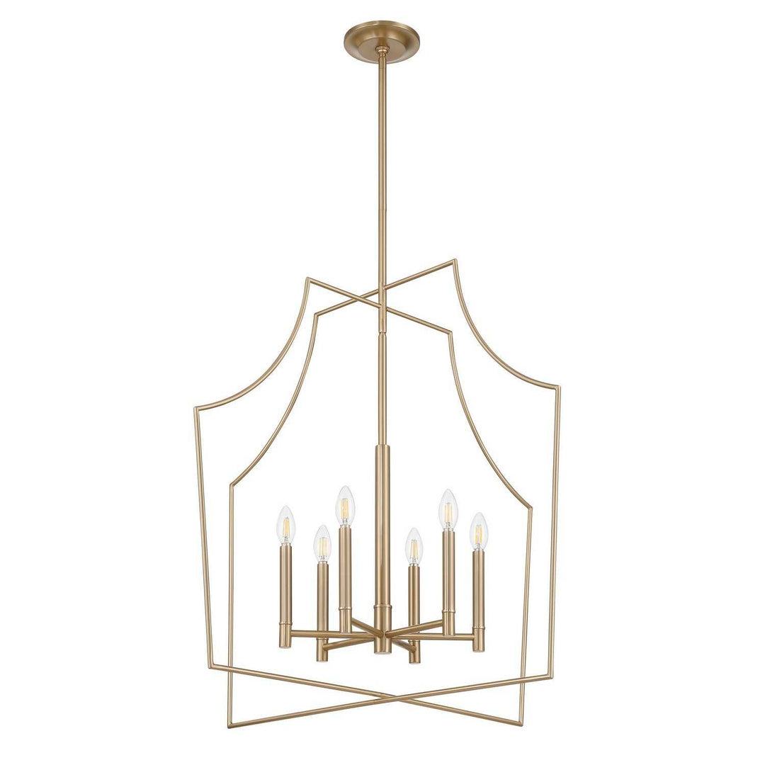 Declan Six Light Pendant in Champagne Gold Thesis Canada